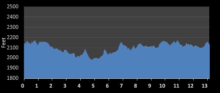 Hokie Half Marathon Elevation Chart