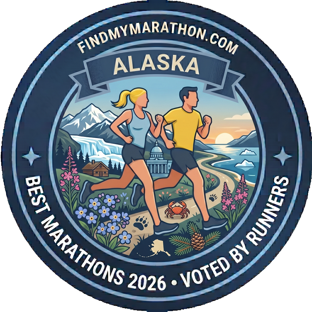 Alaska state-themed winner badge
