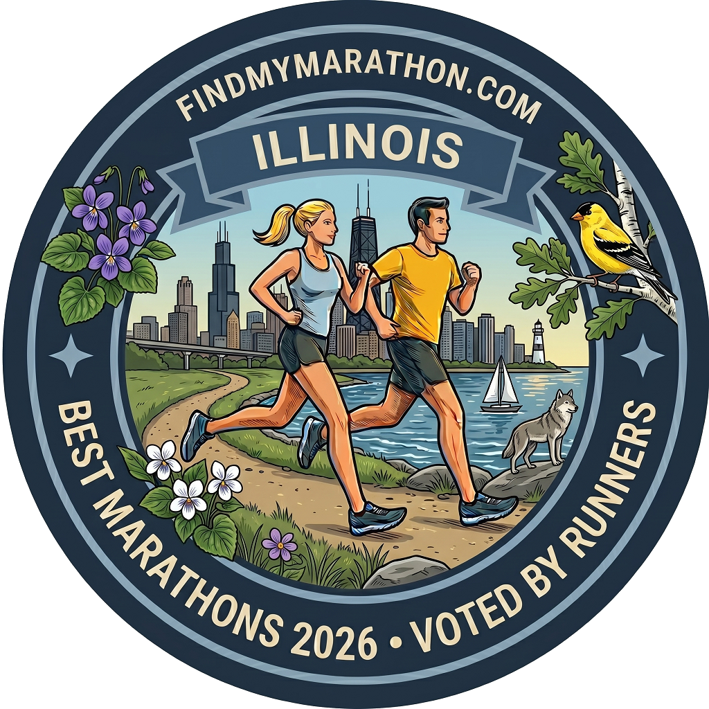 Illinois state-themed winner badge