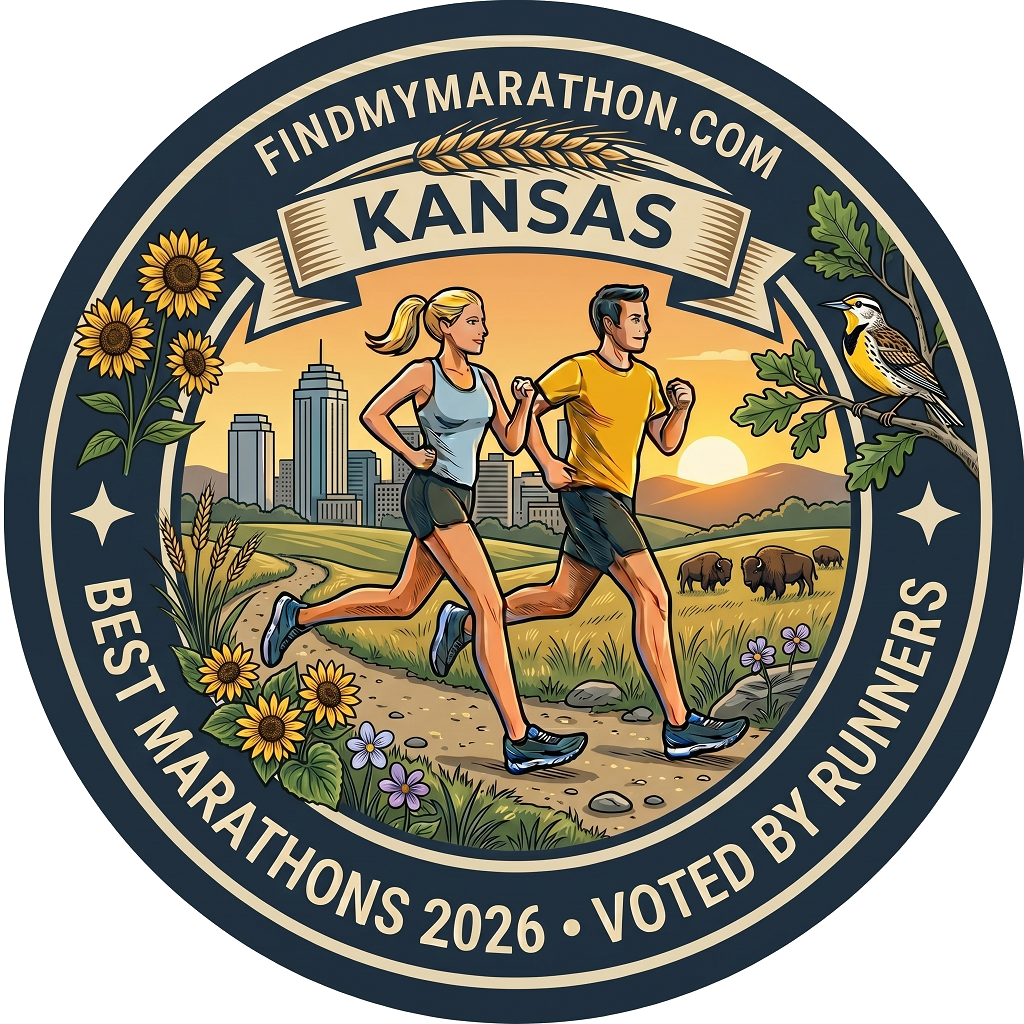 Kansas state-themed winner badge