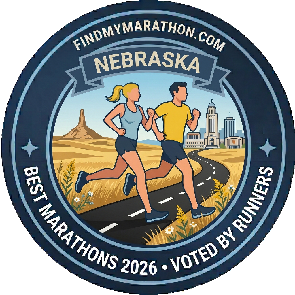 Nebraska state-themed winner badge