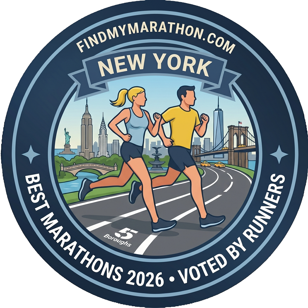 New York state-themed winner badge