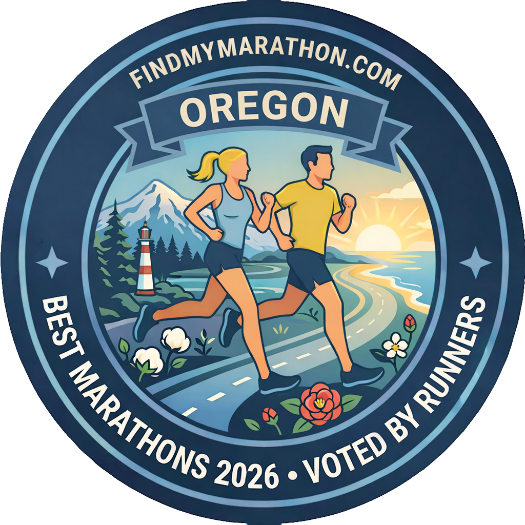 Oregon state-themed winner badge