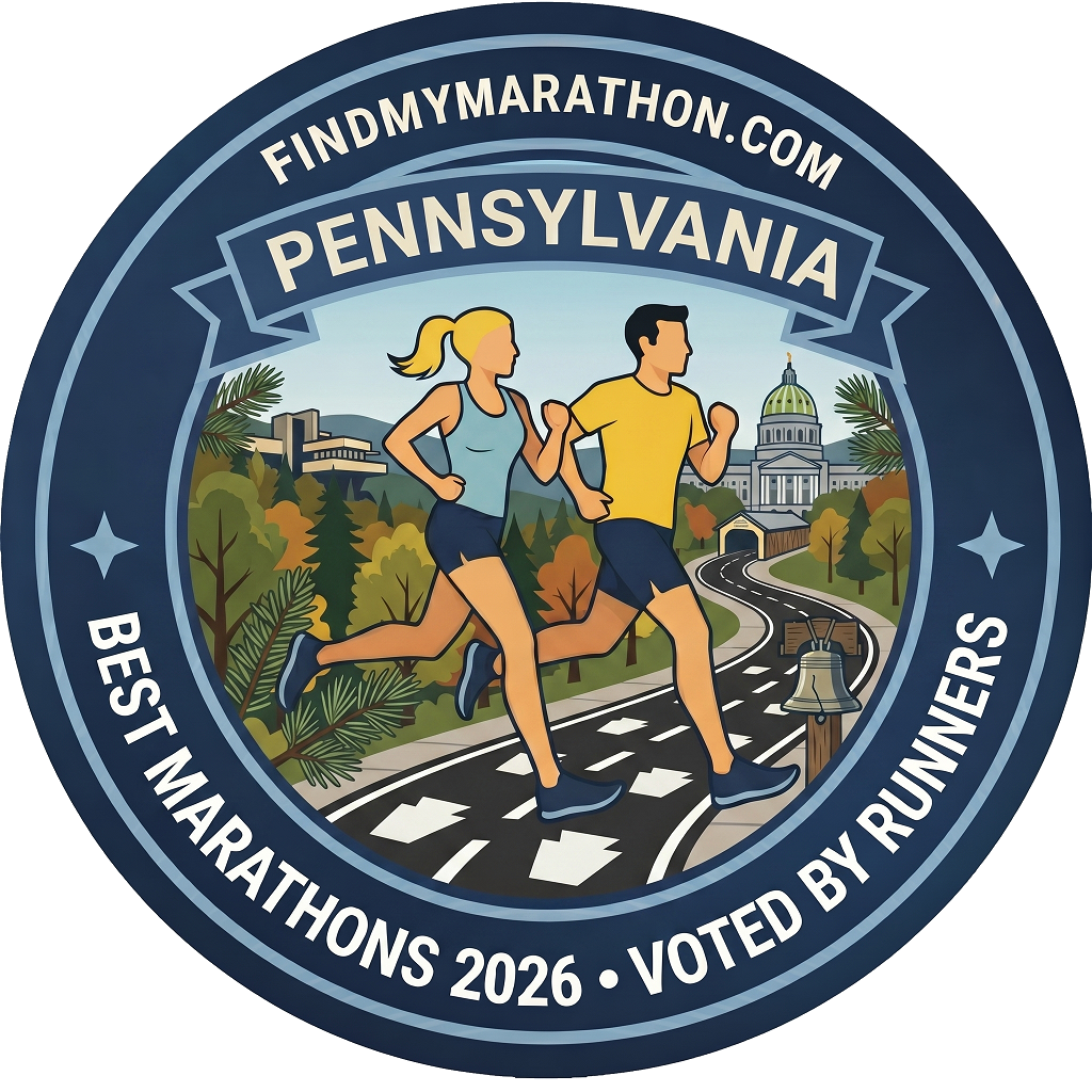 Pennsylvania state-themed winner badge