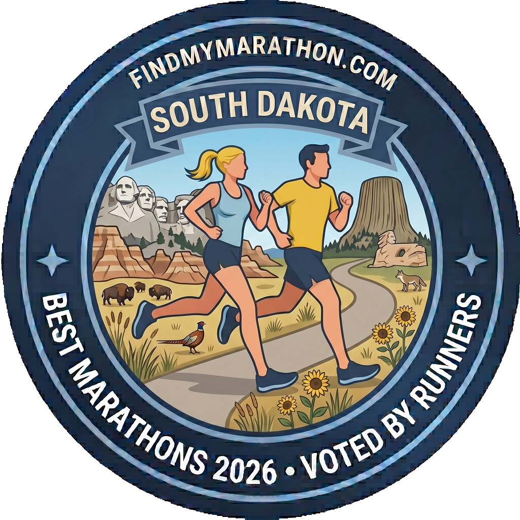 South Dakota state-themed winner badge