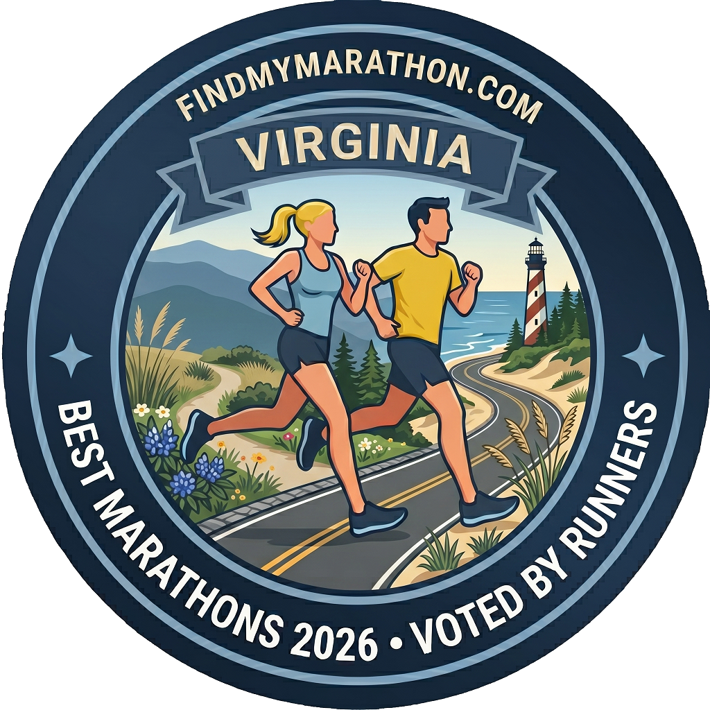 Virginia state-themed winner badge