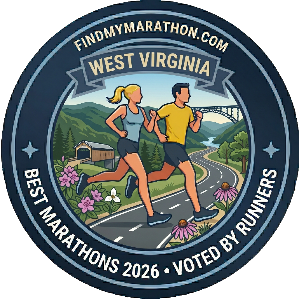 West Virginia state-themed winner badge