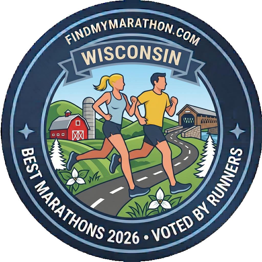 Wisconsin state-themed winner badge