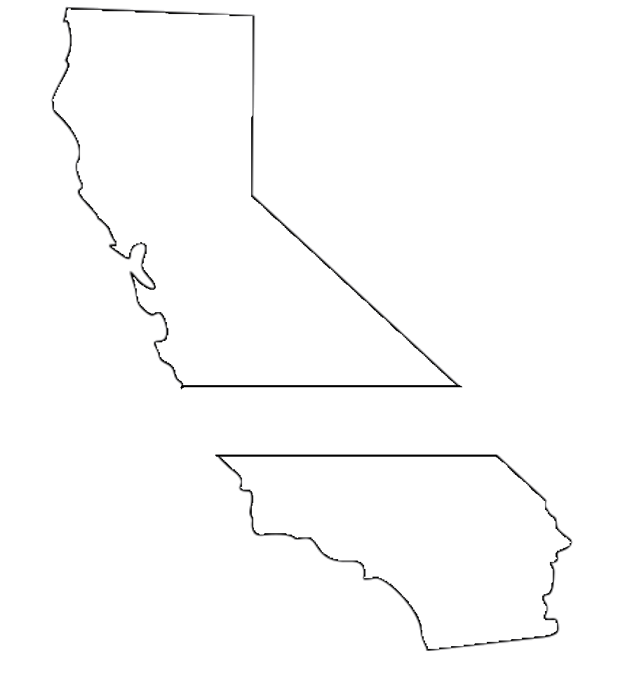 Northern California outline