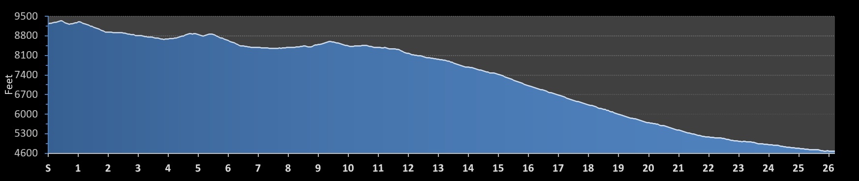 Runtastic NEBO Marathon Elevation Profile