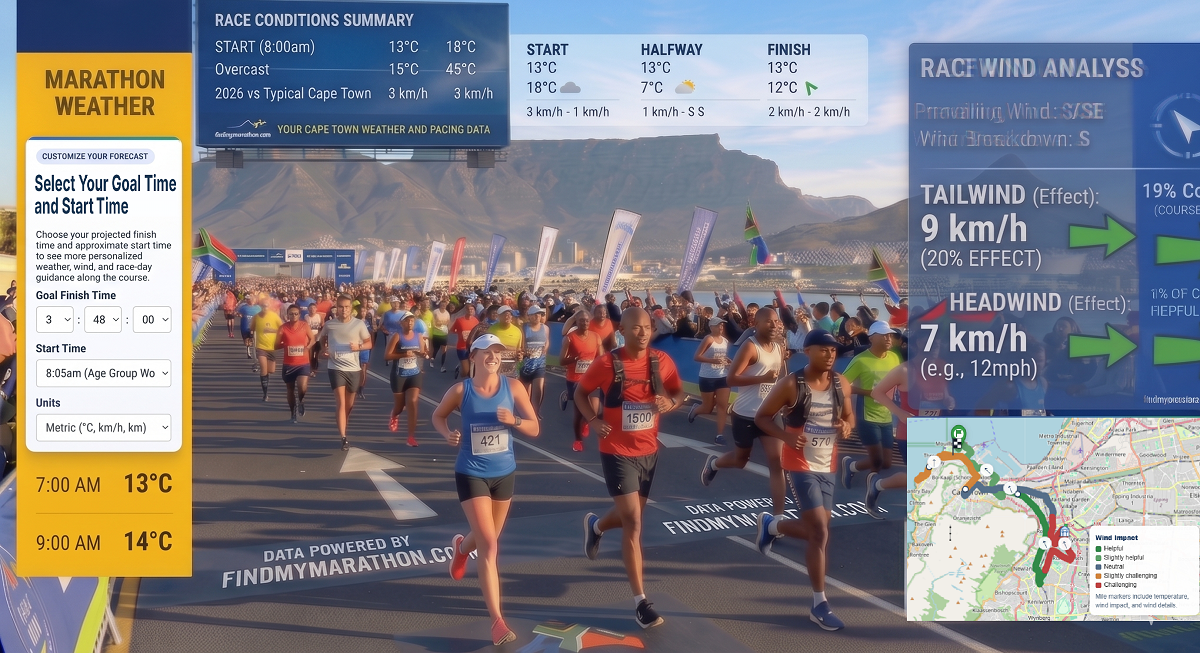 Cape Town Marathon Weather Tracker preview