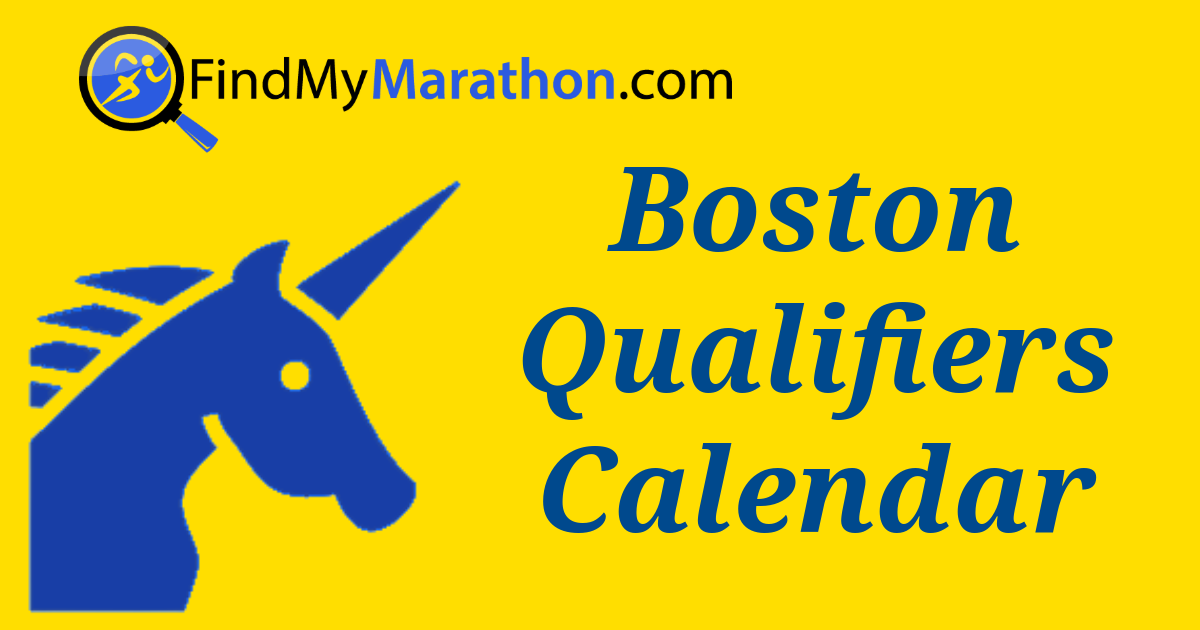 Boston Qualifying Marathons Calendar