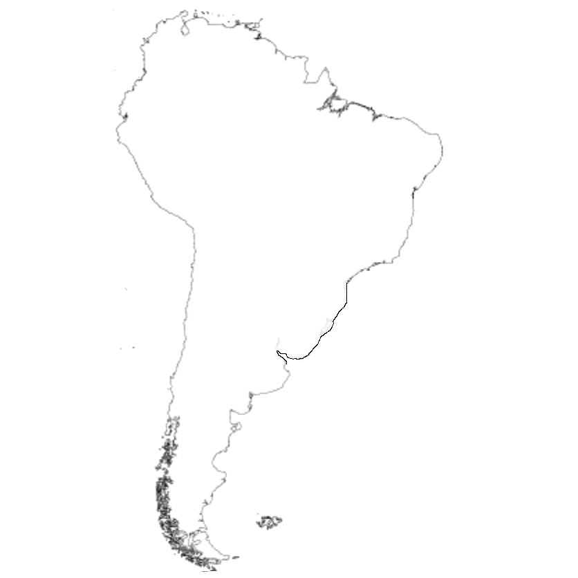 South America outline